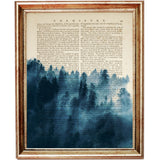 Set of 8 Forest Dictionary Art Prints, Enchanted Forest Poster