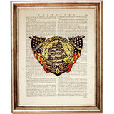 Sailor Jerry Tattoo Flash Dictionary Art Prints Artwork 10x8