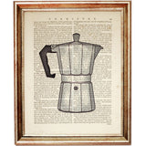 Set of 3 Dictionary Art Prints: Coffee Lover's Gift - Coffee Plant & Beans Artwork