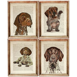 Set of 4 Dictionary Art Prints, Graceful GSP Companions Wall Decor