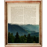 Set of 4 Forest Dictionary Art Prints, Enchanting Forest Artwork