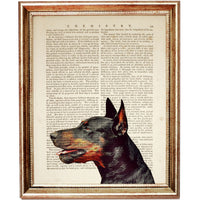 Elegant Doberman Art Prints - Set of 3 Portrait Decor