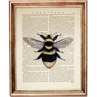 Bumble Bee Wall Art Set 3 Piece Honeycomb & Beehive Prints Nursery Decor