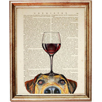 Set of 4 Animal Portraits Dictionary Art Prints, Wild Essence Poster