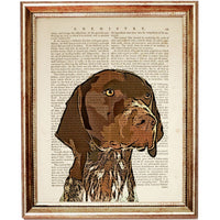 Set of 4 Dictionary Art Prints, Graceful GSP Companions Wall Decor